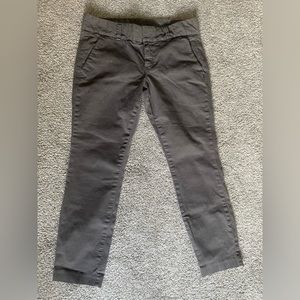 EUC J.Crew Gray Andie Chino 8P